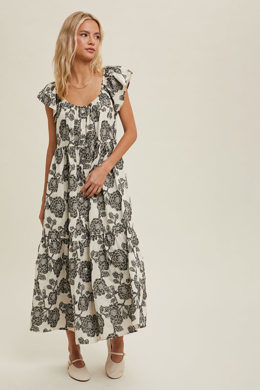 Camille Floral Midi Dress