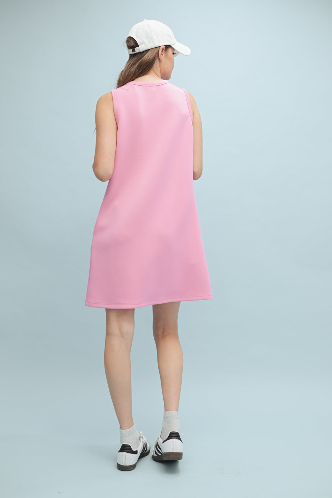 Scuba Mini Tank Dress - Pink
