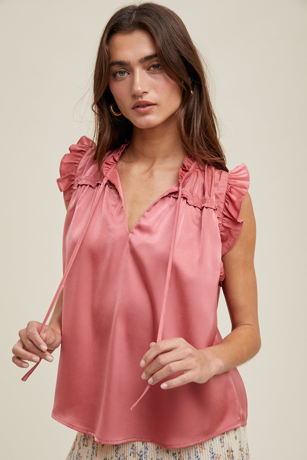 Ginger Silk Knit Blouse