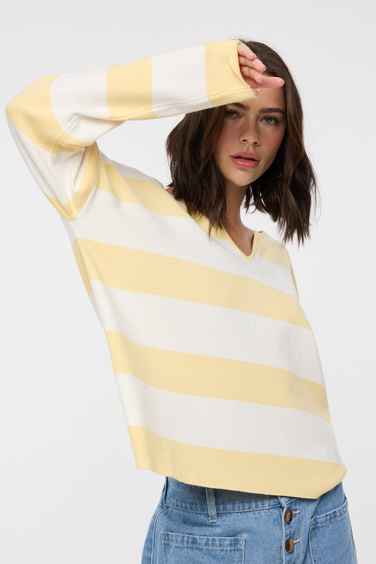 Limoncello Striped Knit Sweater
