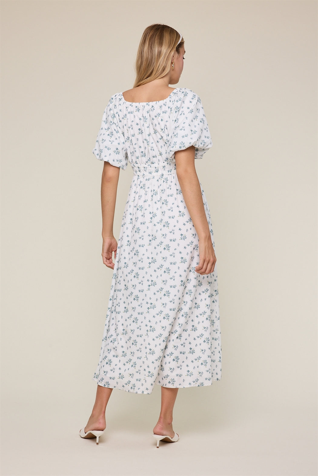 Fresh Start Puff Sleeve Dress
