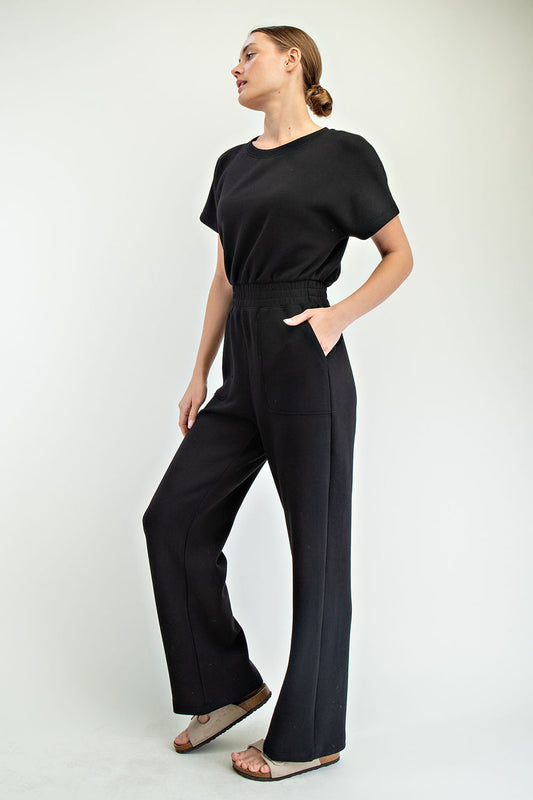 Scuba Short Sleeve Jumpsuit
