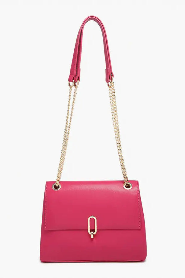 Cannes Square Crossbody w/ Gold Chain Strap - Multiple Colors