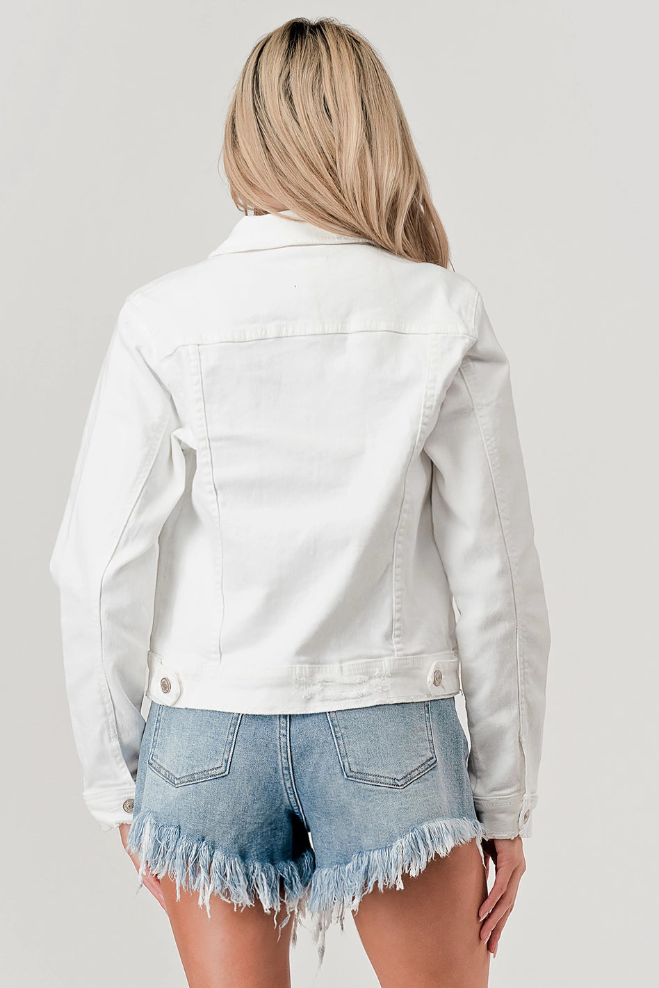 Everyday White Denim Jean Jacket