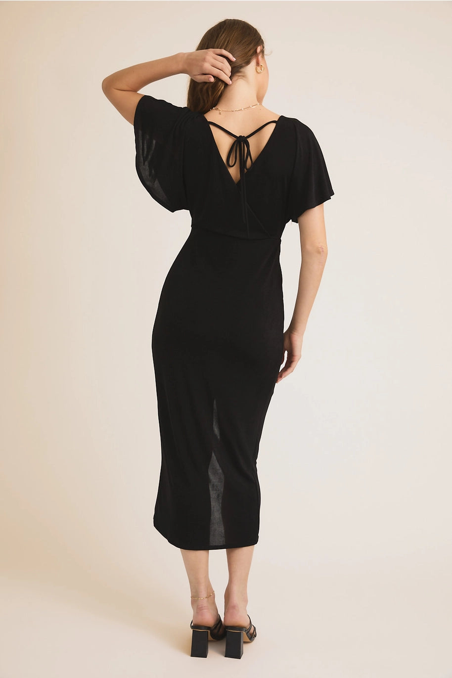 Classic Black Wrap Dress