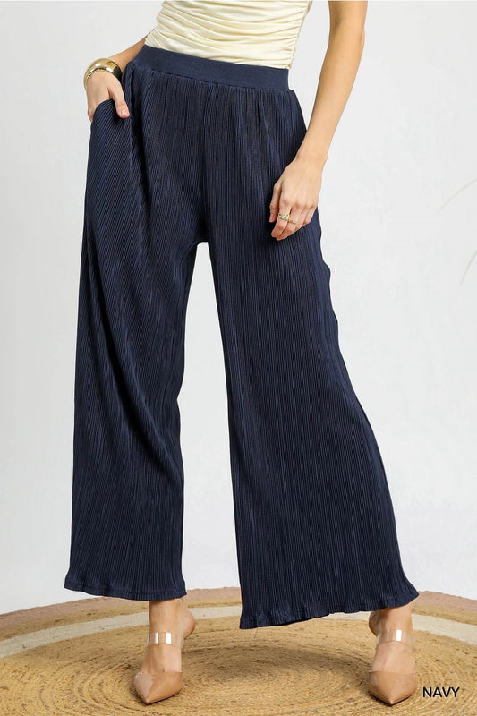 Deep Blue Wavy Pant