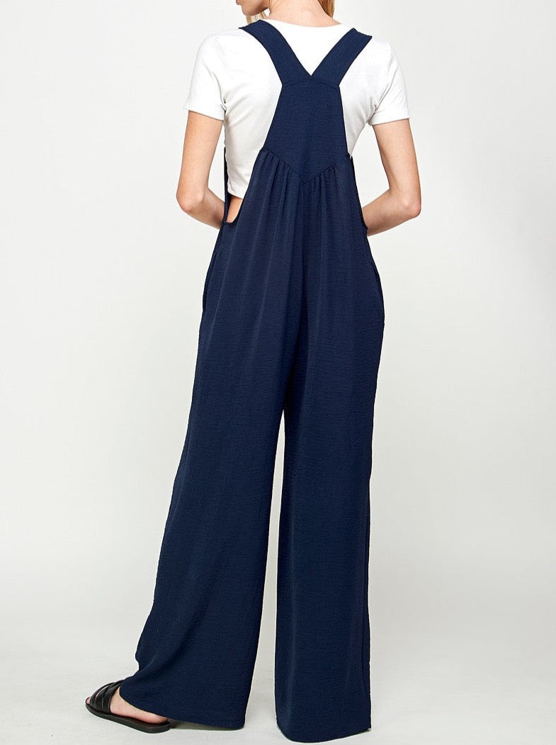 Navy Overall Jumpsuit