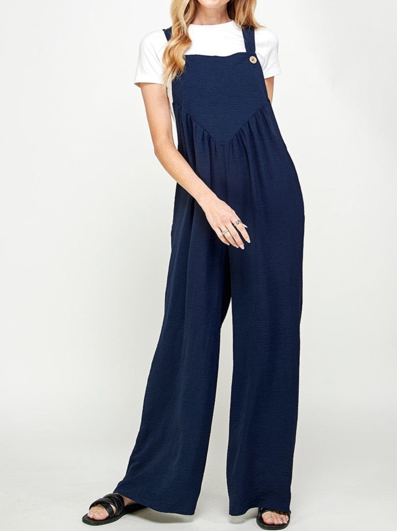 Navy Overall Jumpsuit