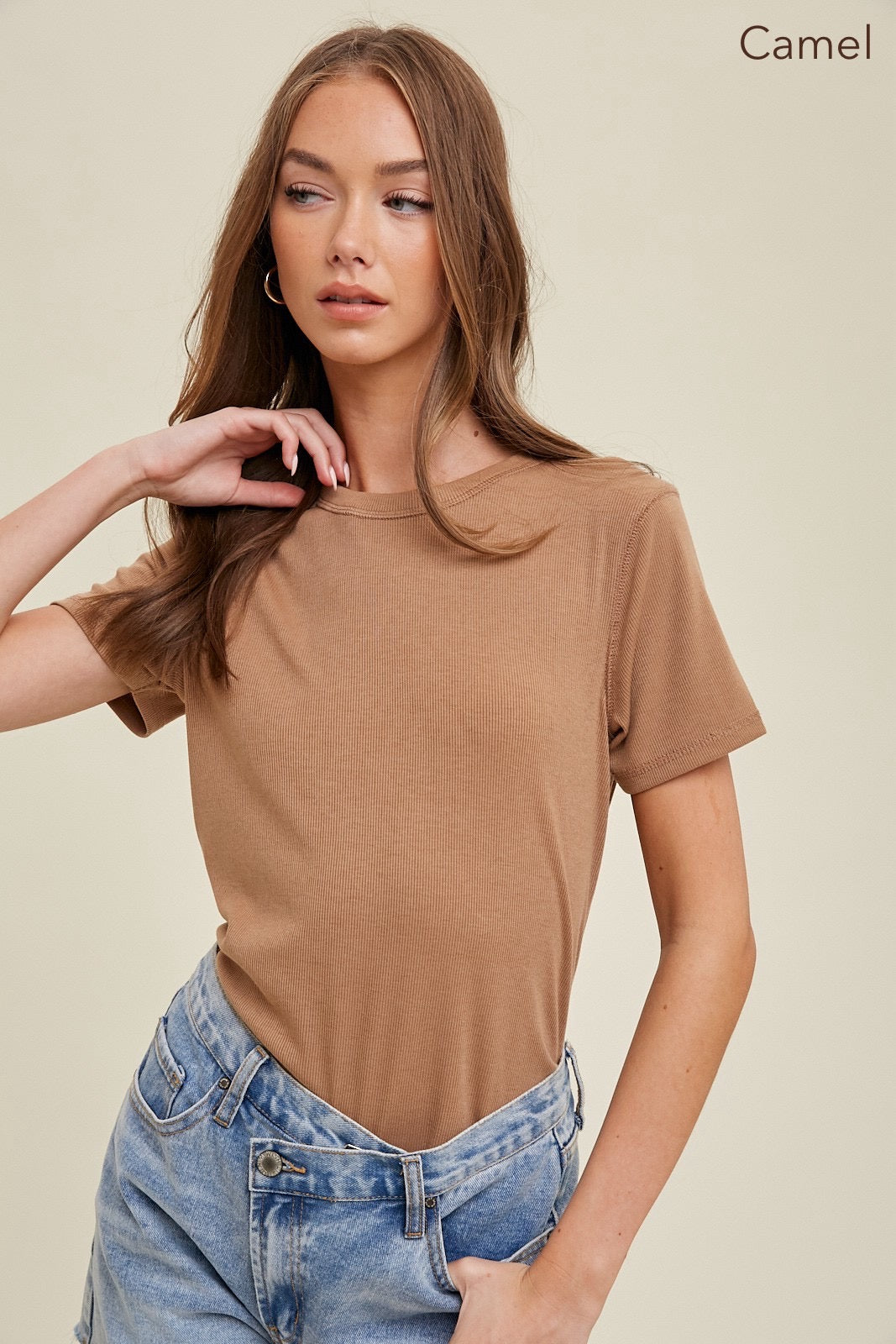 Brynn Knit Basic Top - Multiple Color