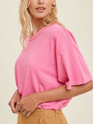 Barbie Pink Oversized Knit Top