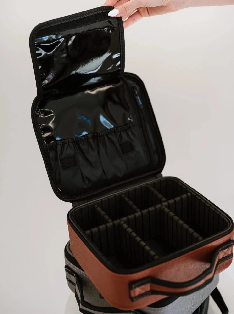 Cosmetic Carry All Tote Case - Black