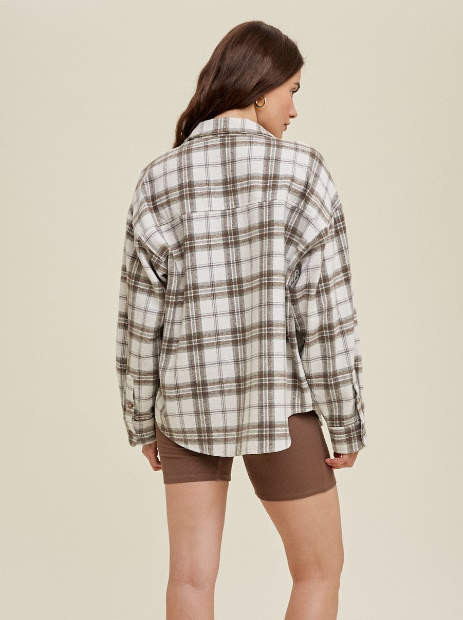 Neutral Mocha Flannel
