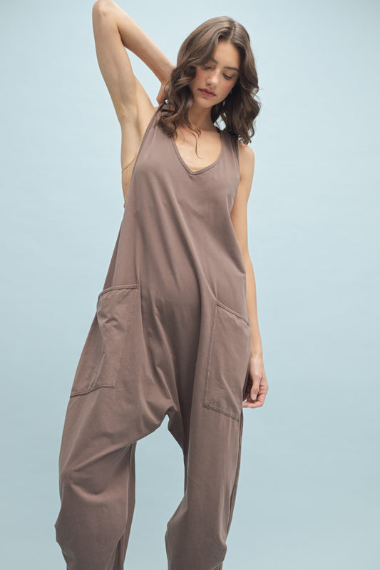 Charcoal Knit Loose Fit Onesie
