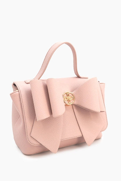 Zoey Double Bow Crossbody Bag - Blush