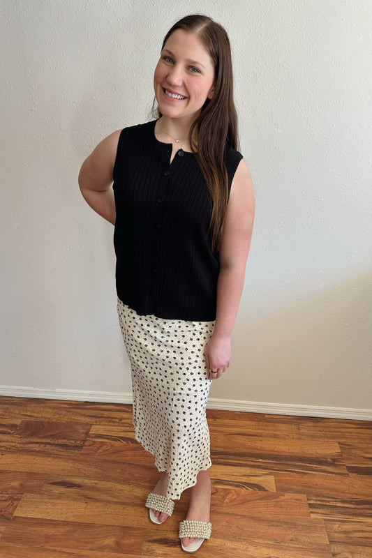 Floral Print Midi Skirt