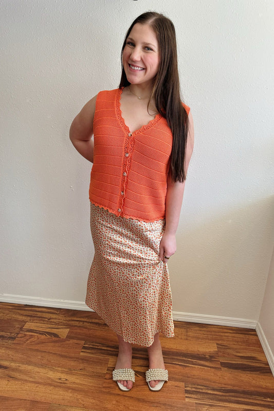 Sunkist Floral Skirt
