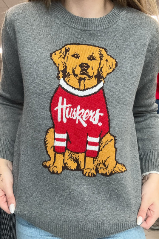 Nebraska Lucky Dog Sweater