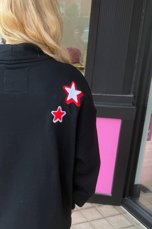 Nebraska All Over Oversized Funnel Neck