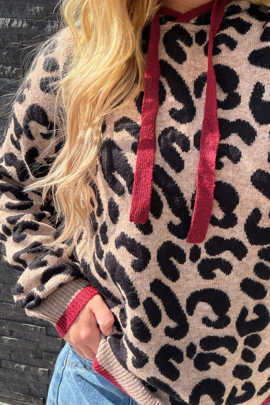 Charlie B Leopard Printed Sweater