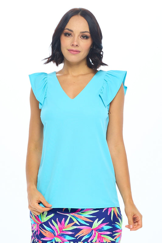 Coleen Cap Sleeve Athletic Top