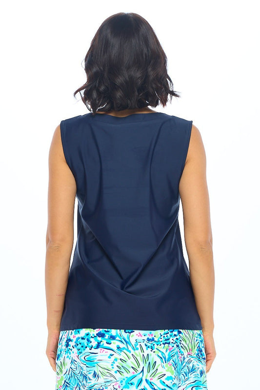 Navy Athletic Tank Top