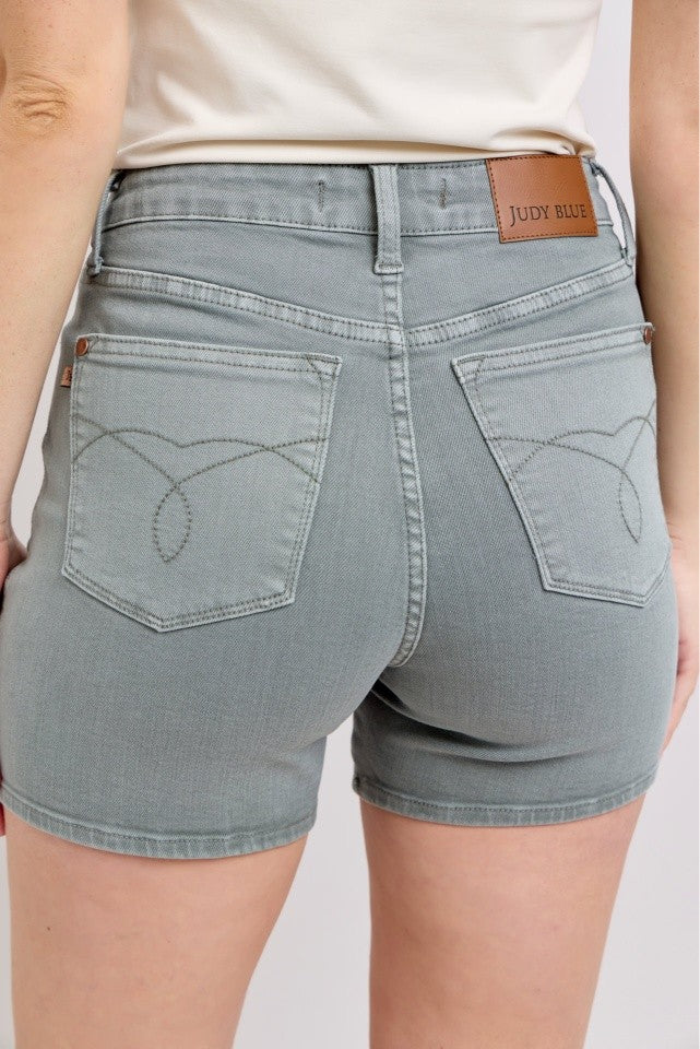 Judy Blue High Waisted Stone Blue Shorts