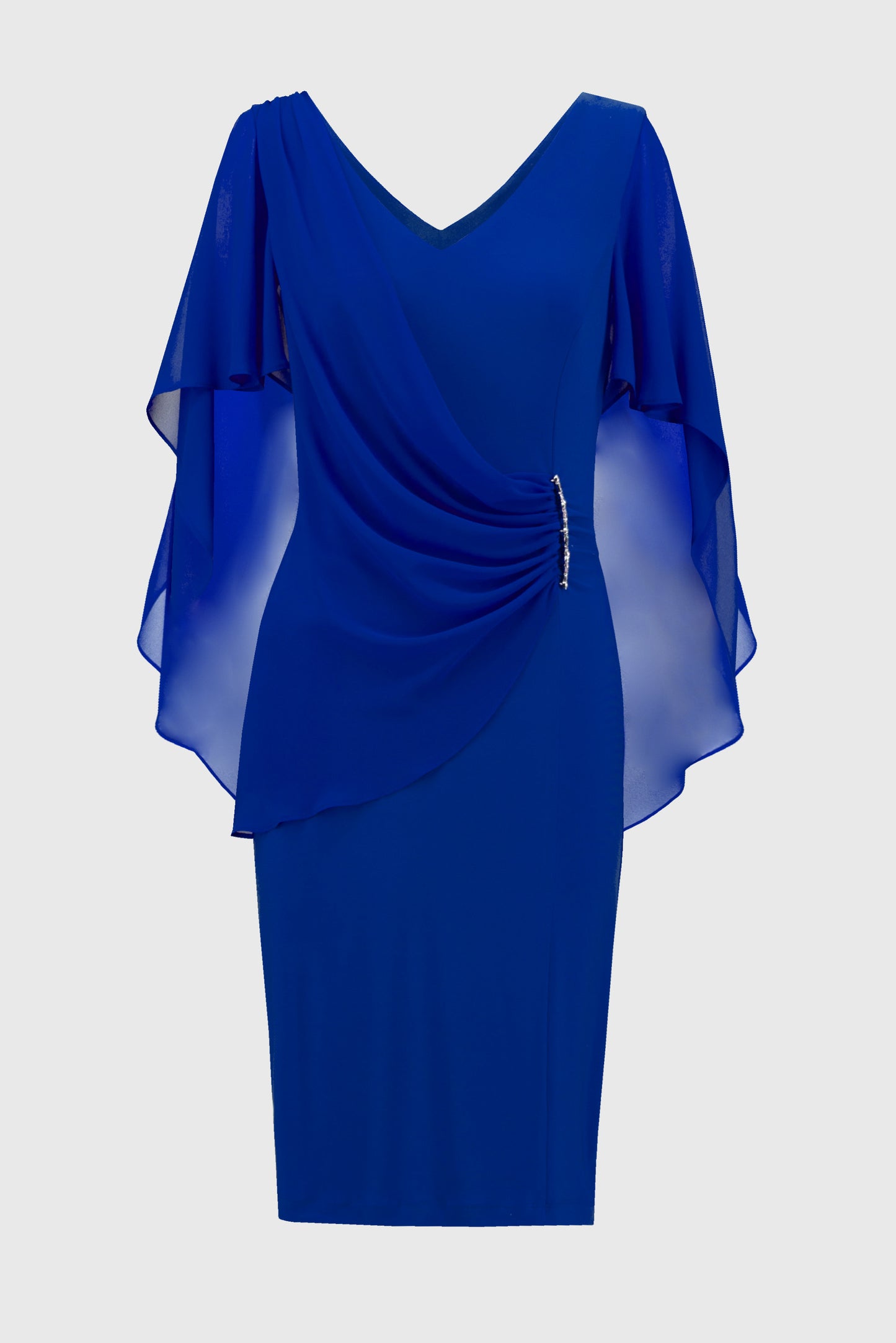 Joseph Ribkoff Sapphire Chiffon Sheath Dress