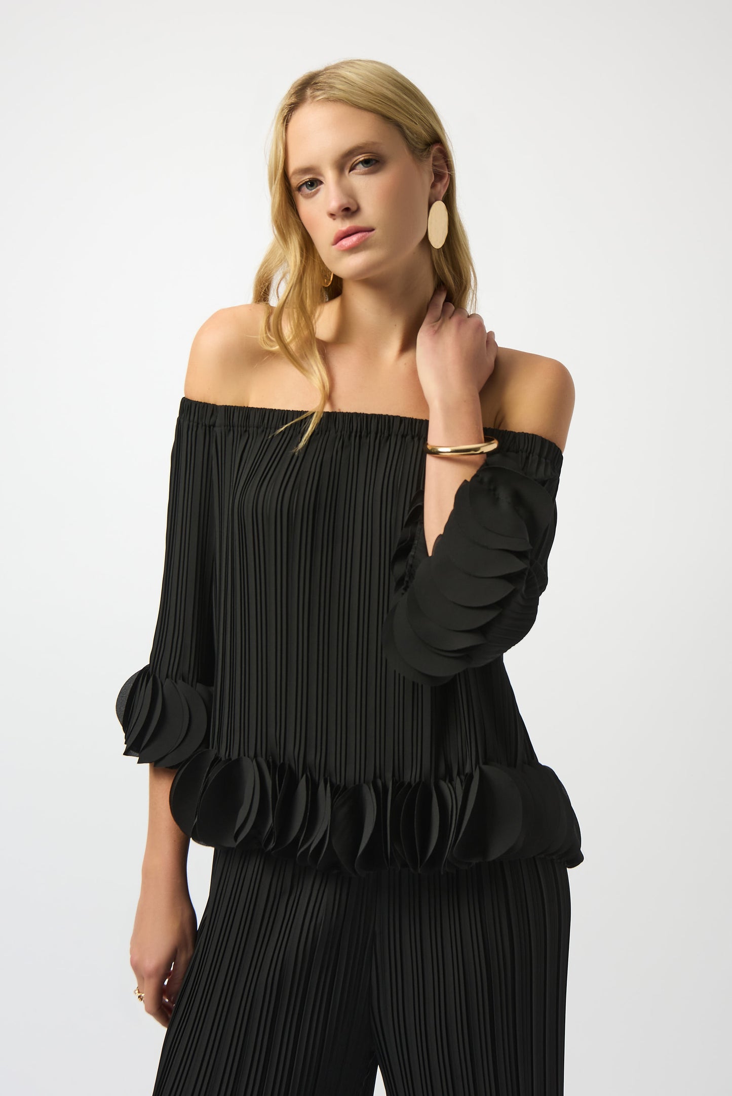 Joseph Ribkoff Off-Shoulder Chic Pullover