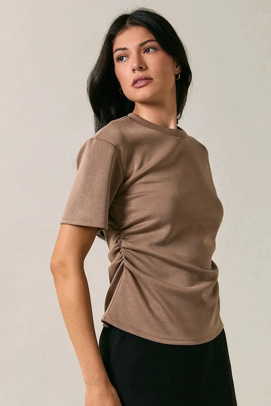 Scuba Ruched Blouse