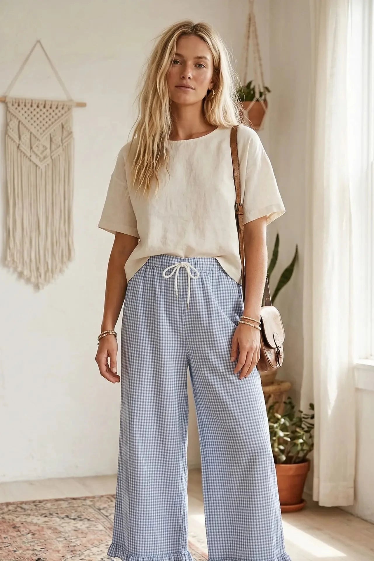 Checkered Gingham Pants