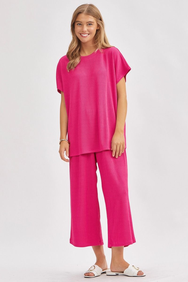 Magenta Flowy Set