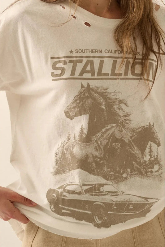 Southern California Stallion Graphic Tee