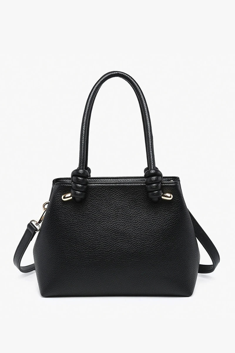 Blair Classic Satchel w/ Knotted Handles & Long Strap