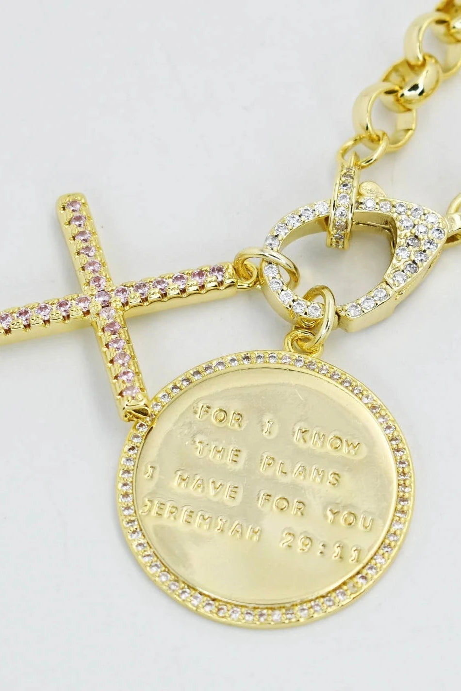 Jeremiah 29:11 with Cross Necklace