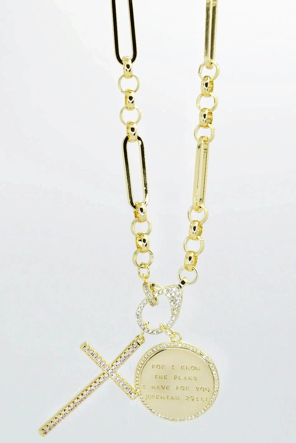 Jeremiah 29:11 with Cross Necklace