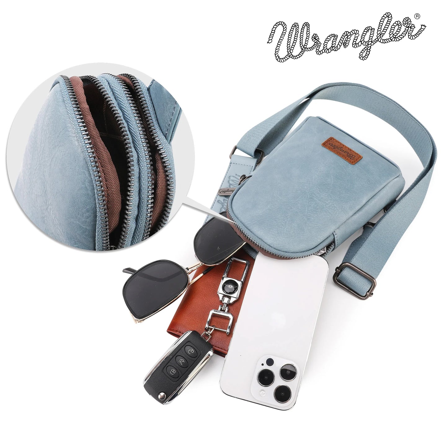 Wrangler Sling Bag/Crossbody/Chest Bag - Jean Blue
