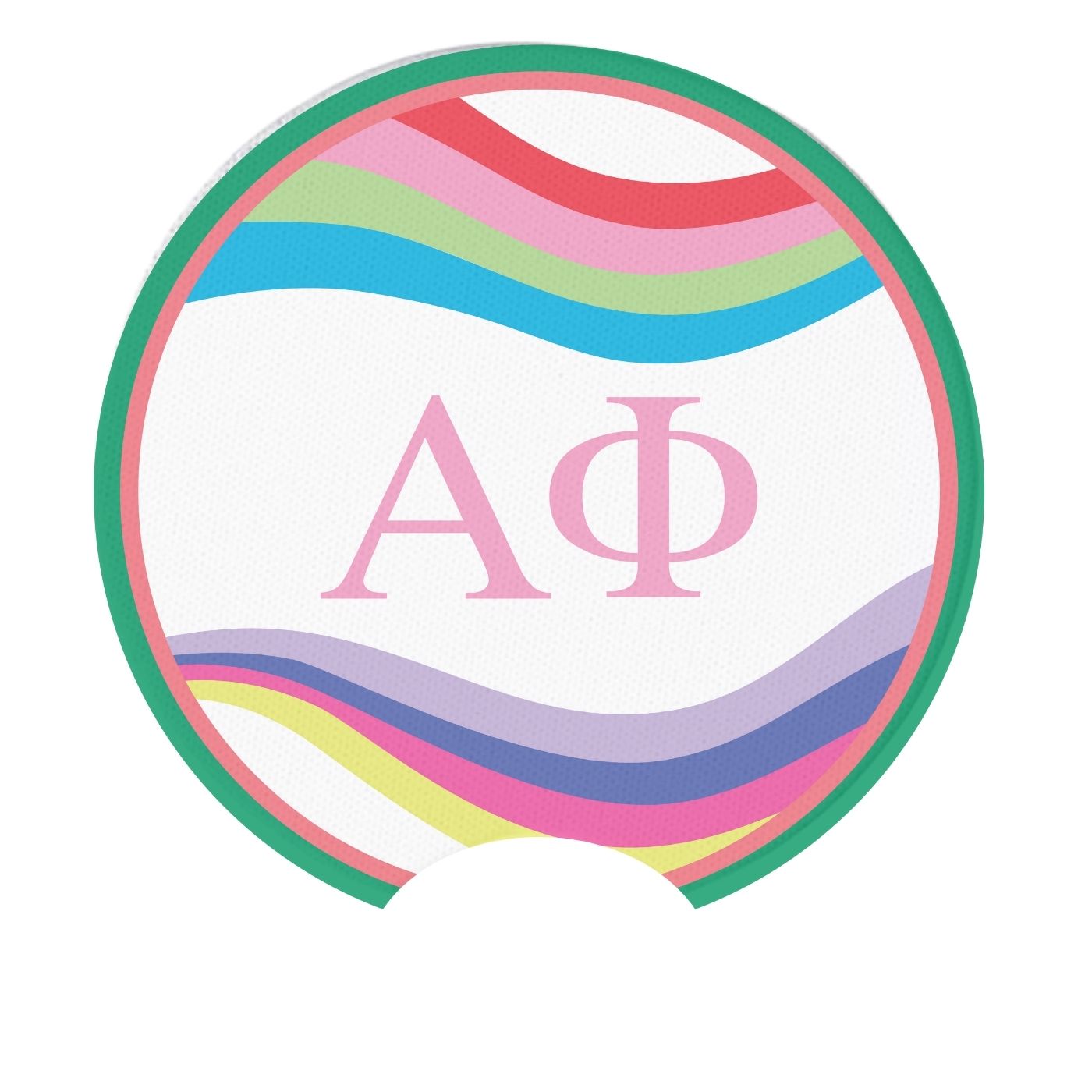 Sorority Car Coaster - Alpha Phi