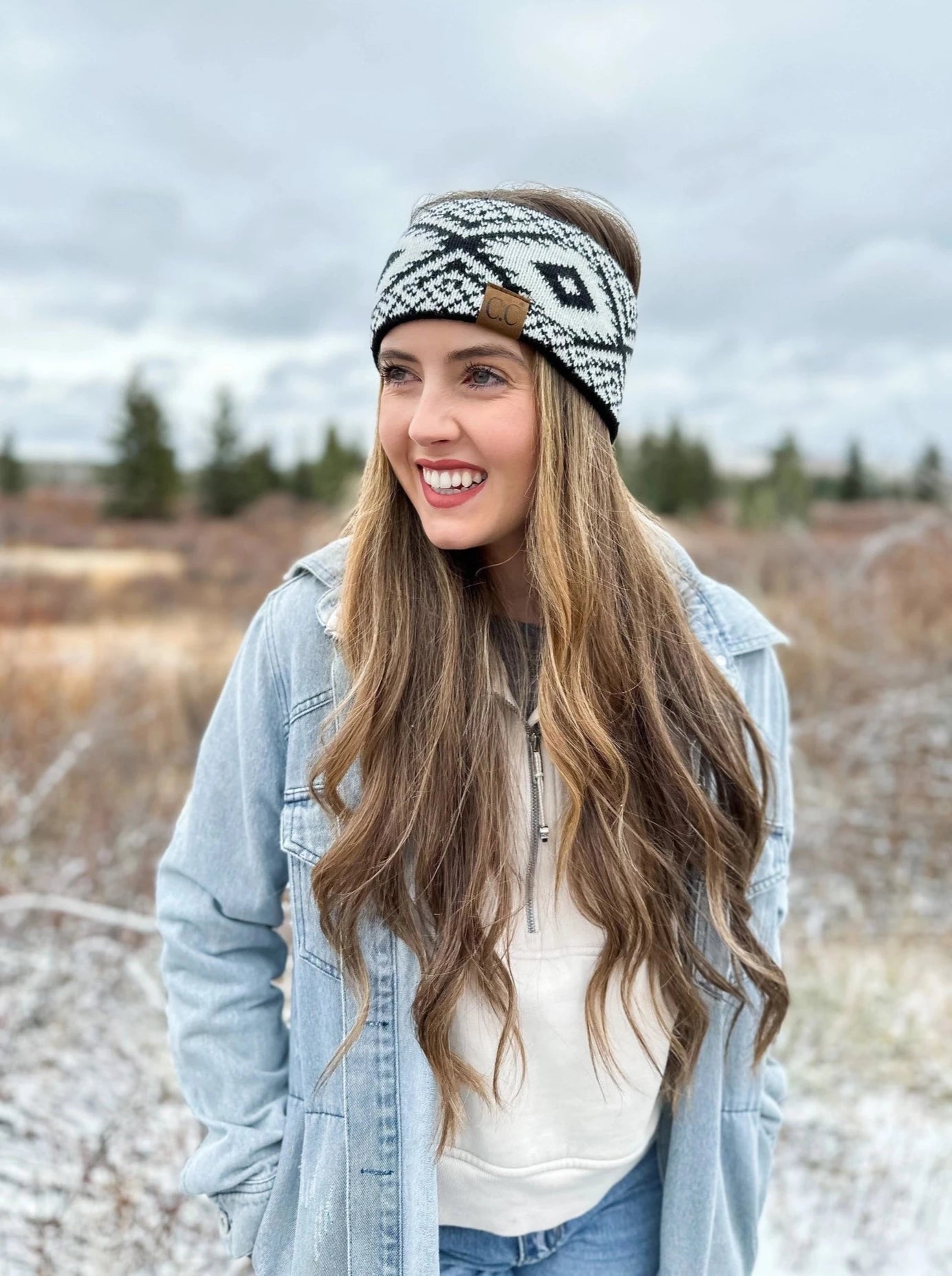 C.C. Aztec Printed Head Wrap