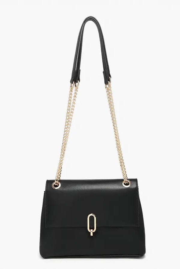 Cannes Square Crossbody w/ Gold Chain Strap - Multiple Colors