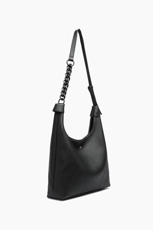 Luxe Braided Tote Bag - Black