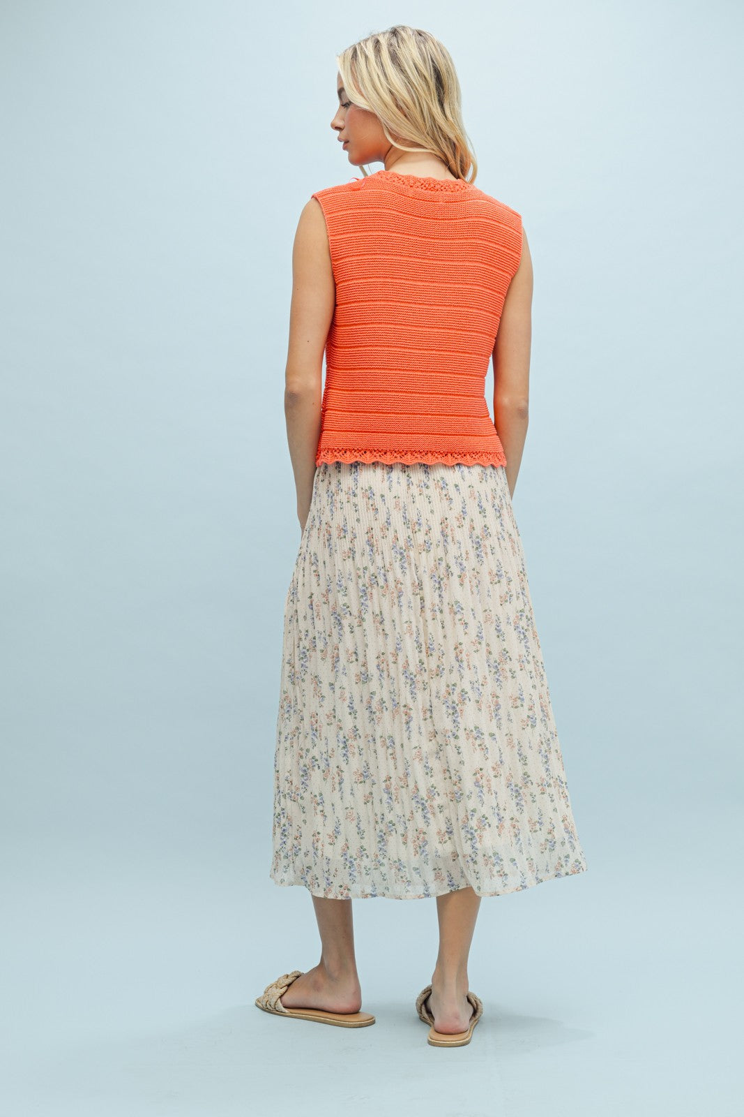 Scalloped Sweater Vest