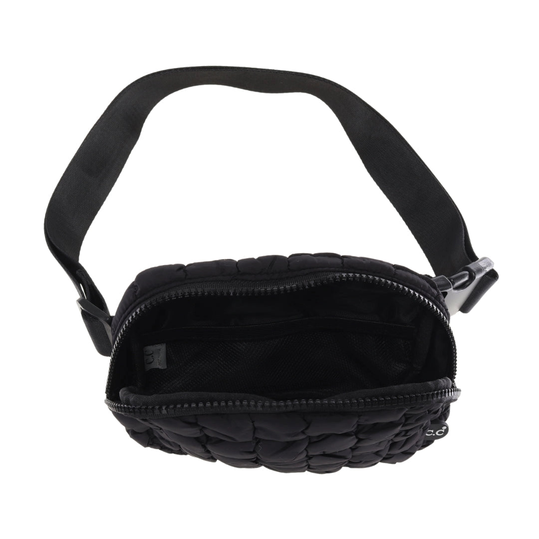 Quilted Puffer C.C Belt Bag