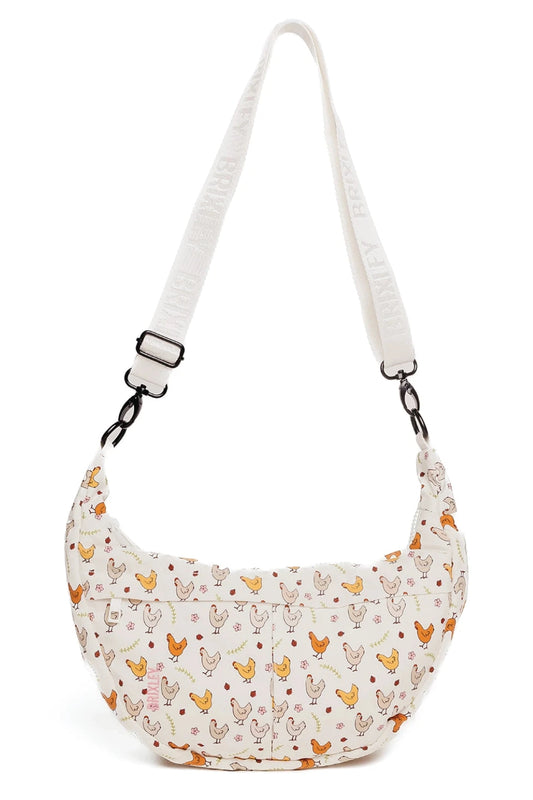 Fancy Feet Crescent Bag