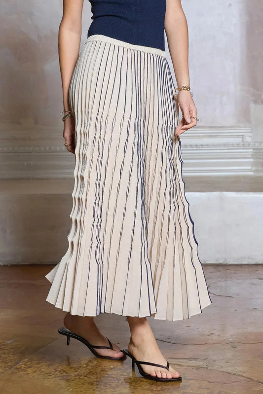 Maren Pleated Midi Skirt