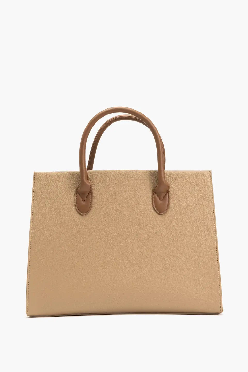 Veda Two-Tone Buckle Satchel