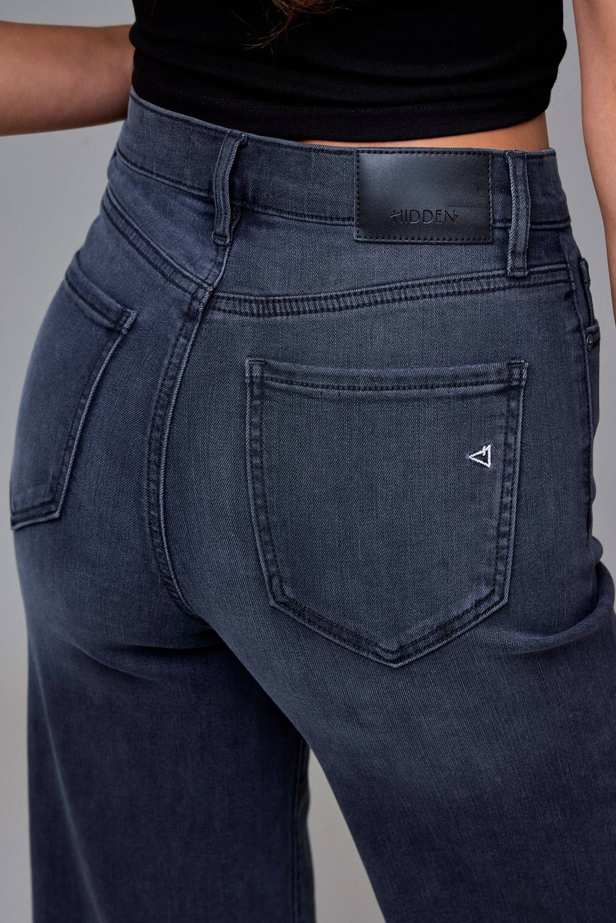 Hidden Black High Rise Dad Jeans