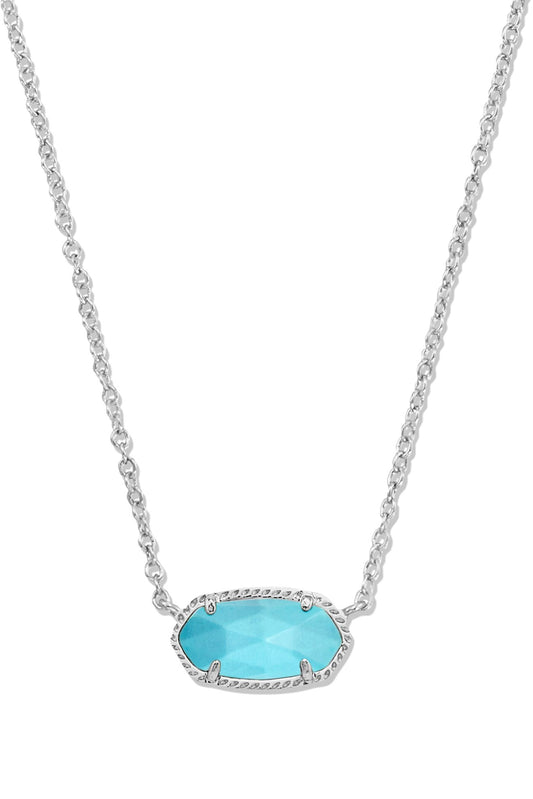 Kendra Scott Elisa Turquoise Necklace - Silver