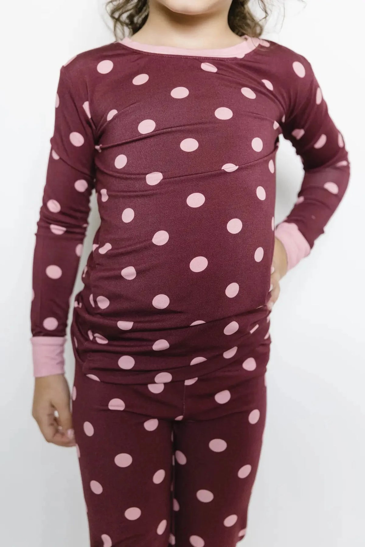 Mulberry Polkadot Bamboo Set