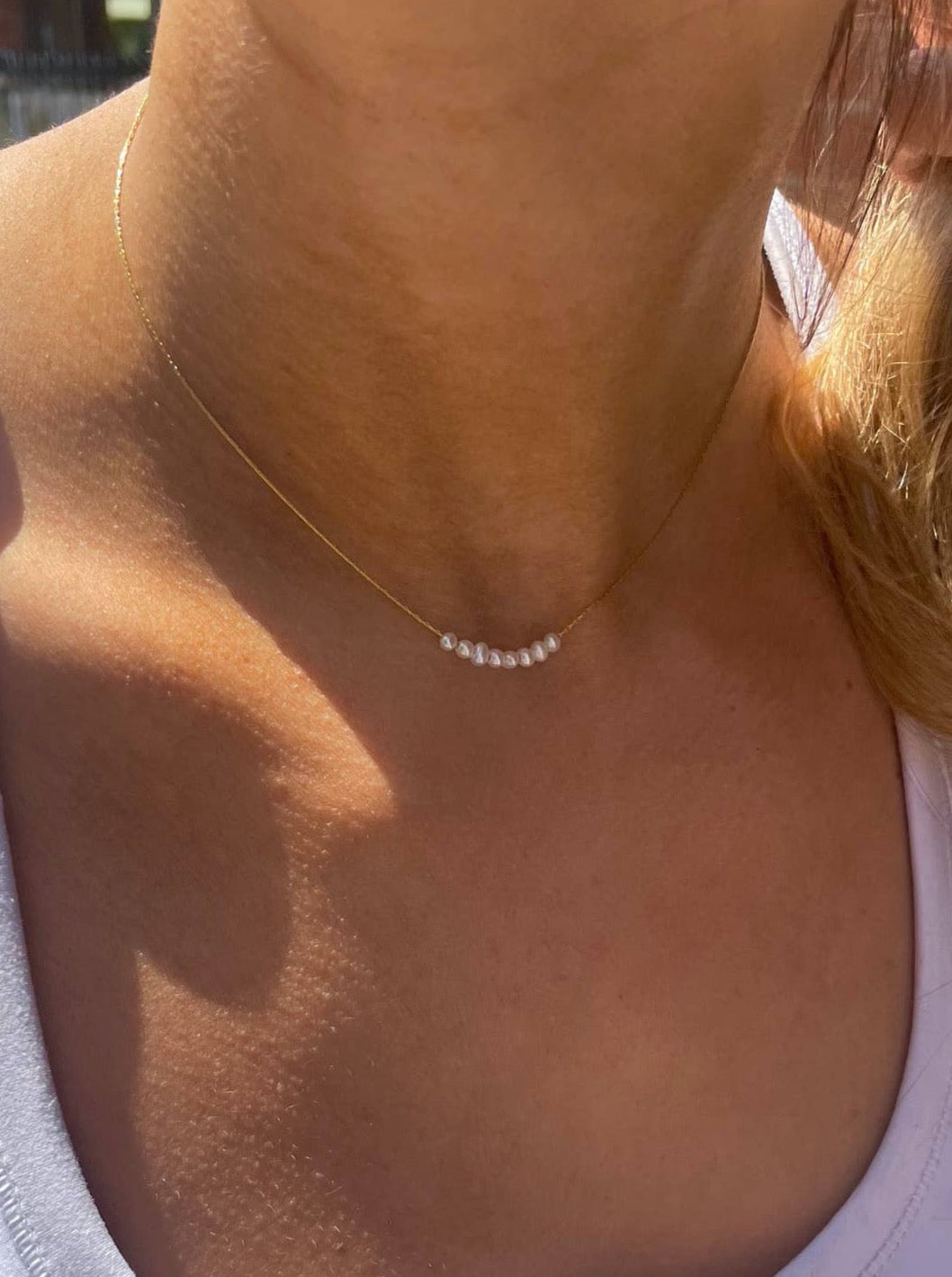 Nina Dainty Pearl Necklace