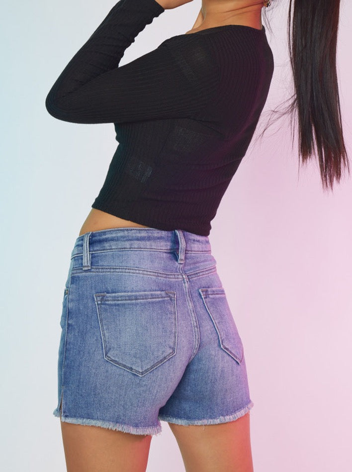 KanCan Levy High Rise Shorts